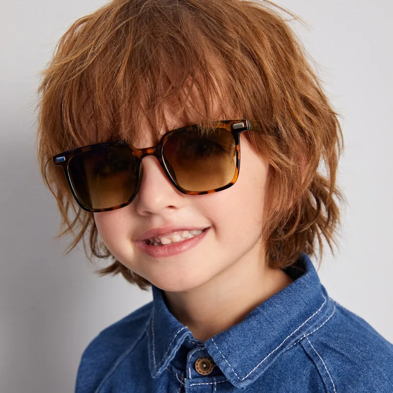 2021 Новые Классные солнцезащитные очки для детей, Фирменный дизайн, Солнцезащитные очки Для детей, Солнцезащитные очки для мальчиков и девочек, защита от ультрафиолета 400, Заклепки