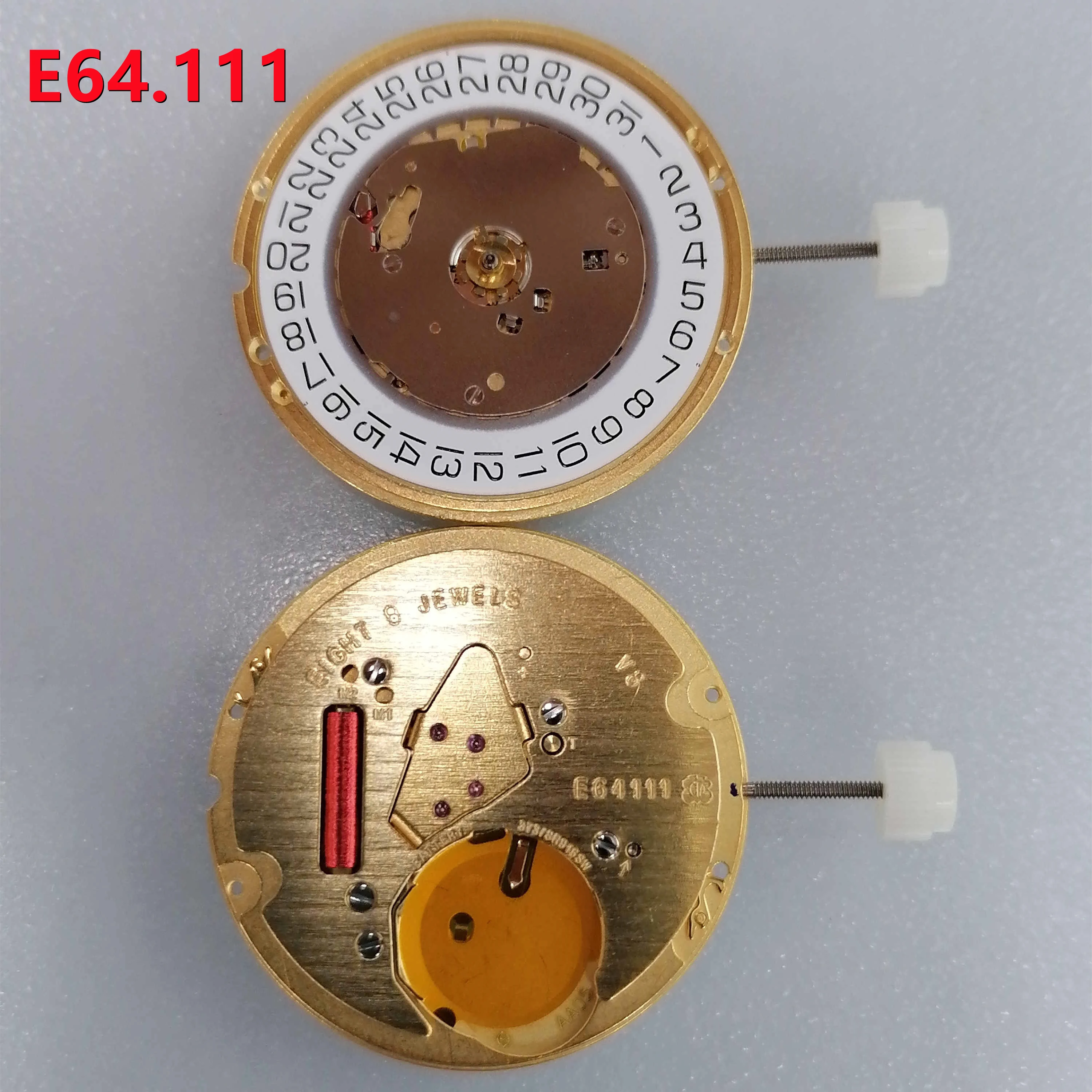 Часовой механизм часовщика запчасти швейцарский оригинальный механизм ETA E64.111 кварцевый механизм E64111