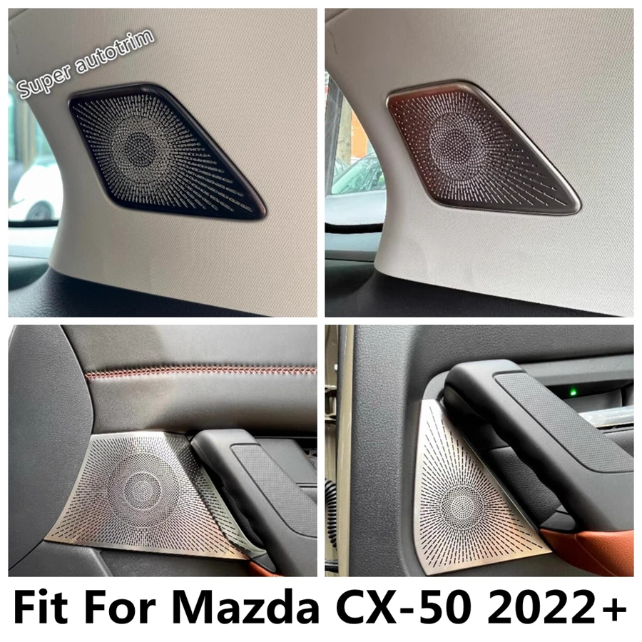 Динамик Боковой двери Автомобиля/Стойка C Стерео Аудио Громкоговоритель Звуковая Рамка Крышка Отделка Аксессуары Подходят Для Mazda CX-50 2022 2023 2024