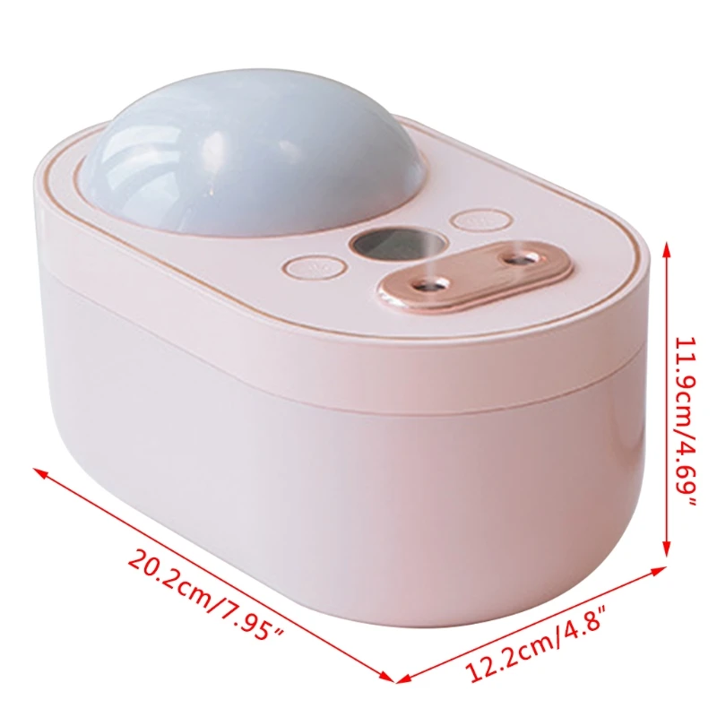 Проекционный увлажнитель воздуха с вращением на 360 °, светодиодная подсветка, USB-ароматизатор, Автопроизводитель Изображение 5 
