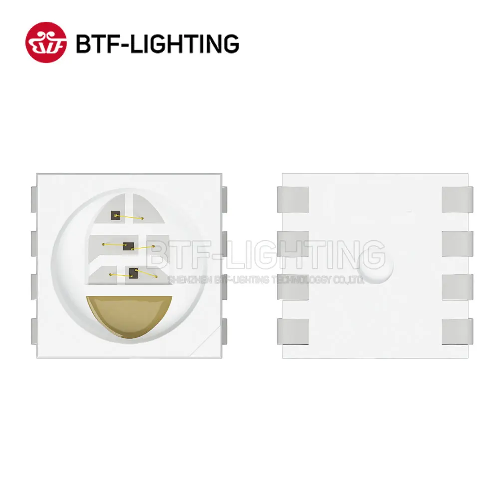 BTF5050RGBW 1000шт 5050 SMD светодиодный Чип 0,4 Вт/ШТ RGBW 4 Цвета в 1 светодиодный Красный Зеленый Синий Белый для светодиодной ленты DC 5V