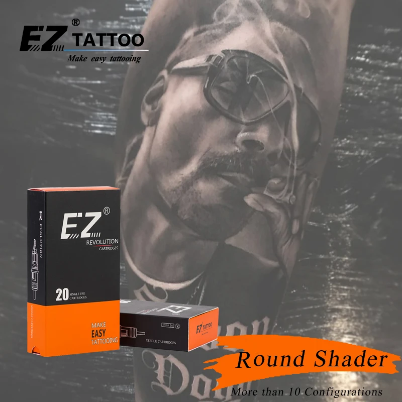 RC1214RS-1 EZ Revolution Иглы для татуировки Картриджи Круглые Шейдерные Иглы для Татуировки для Картриджной системы Тату-машинки и ручек Изображение 5 