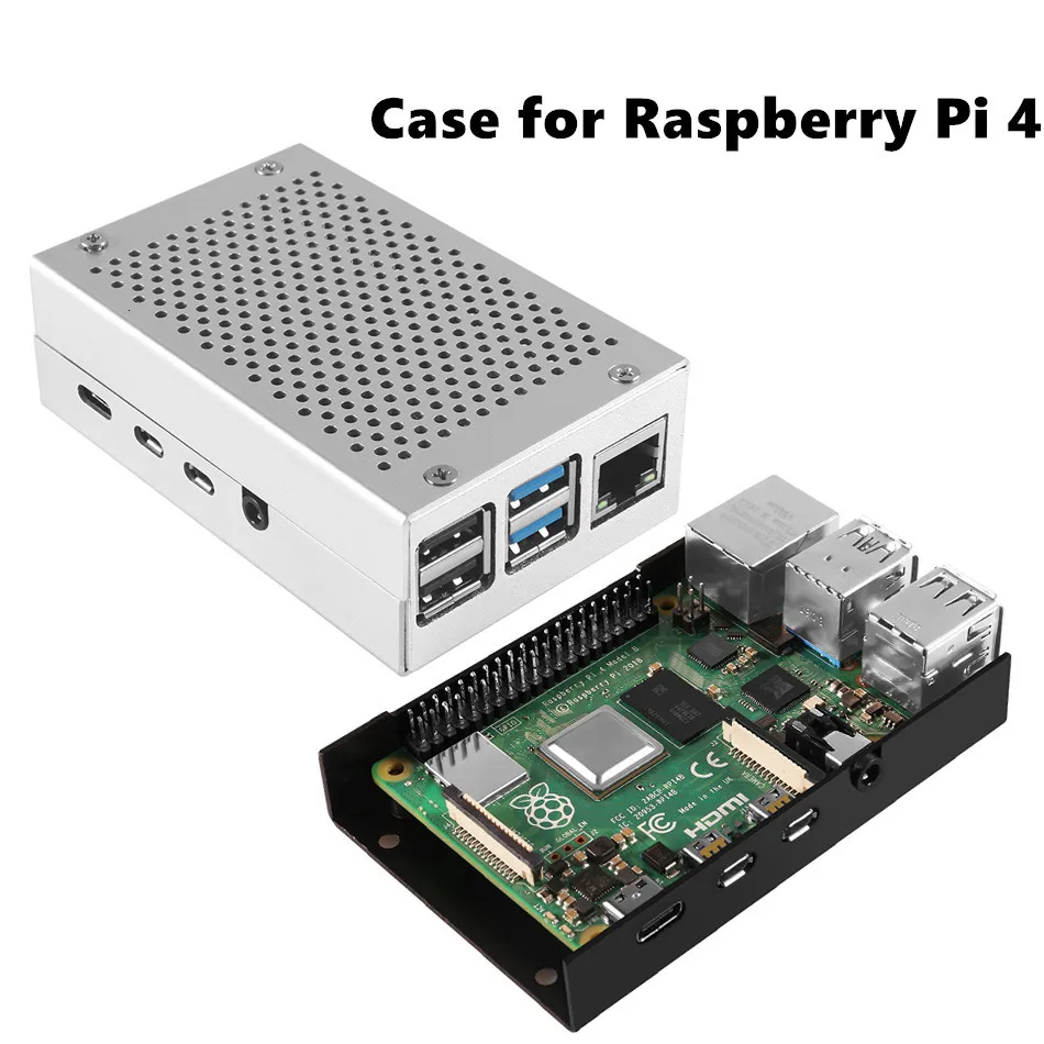 Новейший алюминиевый чехол для Raspberry Pi 4 Model B