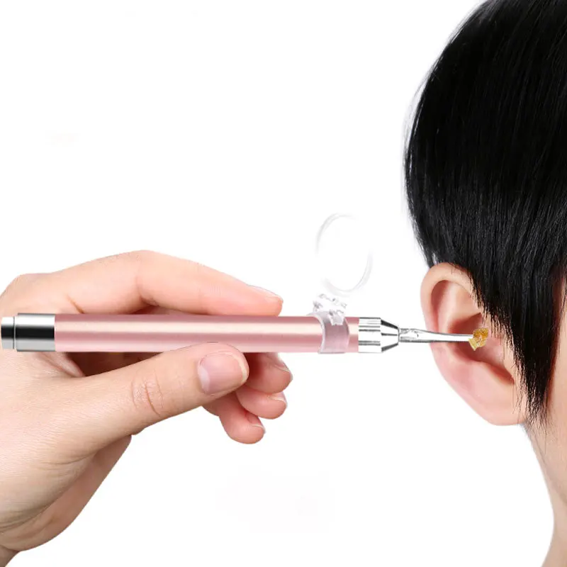Инструменты для чистки ушей со светодиодной вспышкой, 1 шт., детская ушная ложка для снятия ушных раковин Изображение 4 