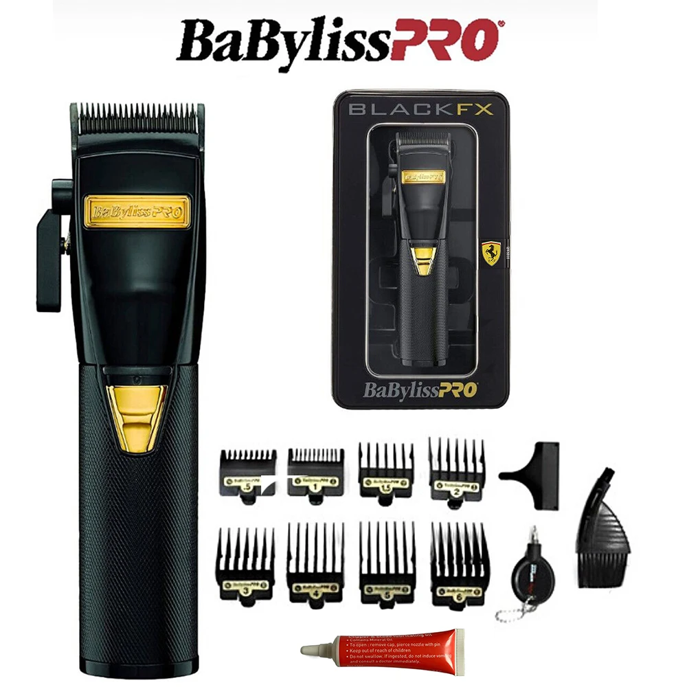 Беспроводная профессиональная машинка для стрижки волос BaByIissPRO BLACKFX FX870BN Metal Collection для парикмахеров