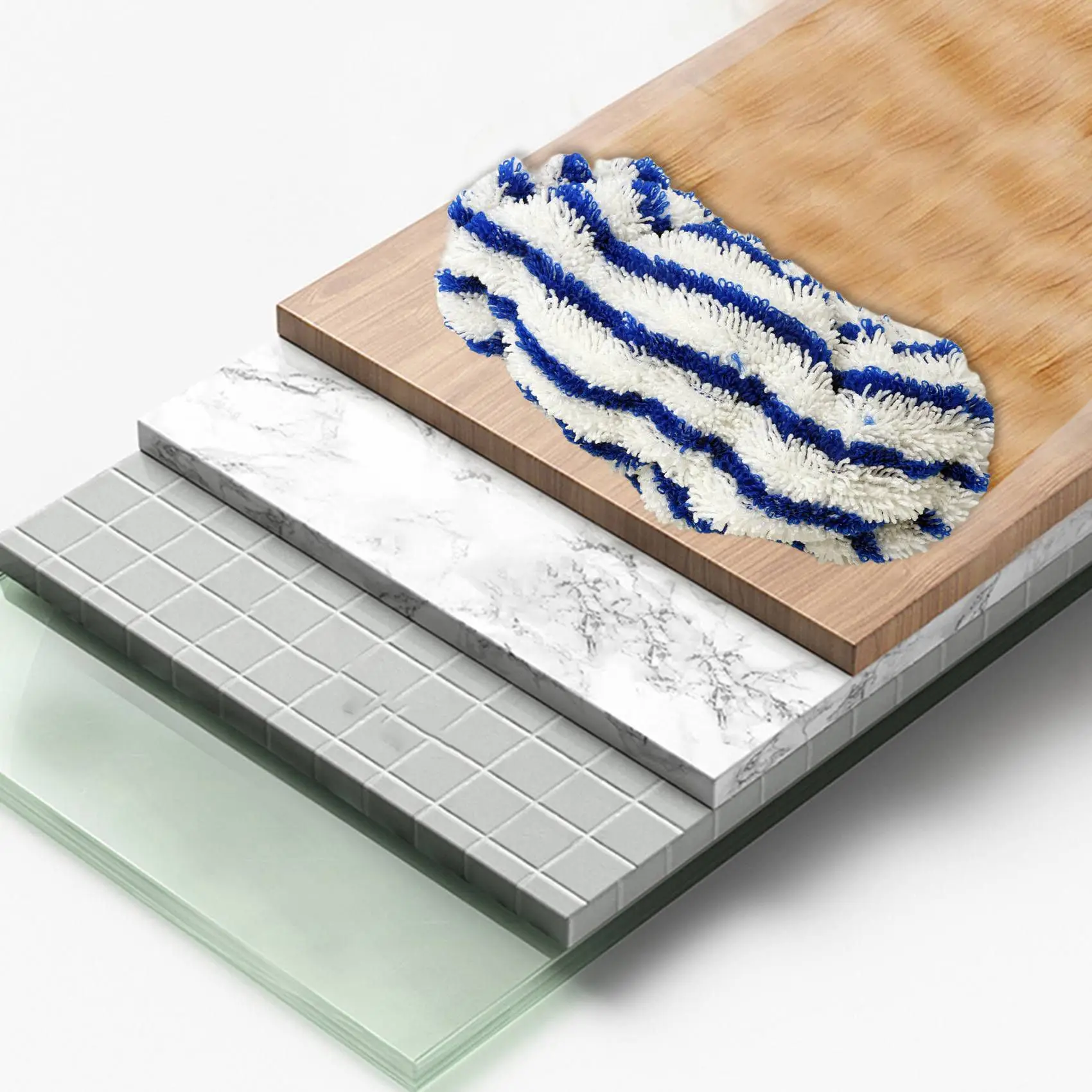 Сменные салфетки из микрофибры 6 шт. для Rowenta Clean & Steam ZR005801, аксессуар для чистки, моющийся и многоразовый Изображение 2 