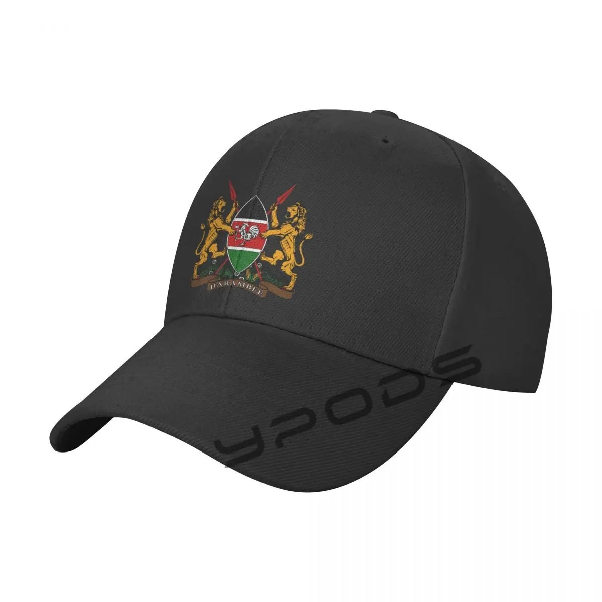 Бейсбольная кепка с гербом Кении для Мужчин и Женщин, Модная Шляпа с мягким Верхом, Повседневные Ретро-шляпы Унисекс Изображение 0 