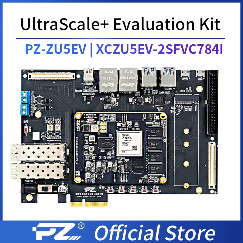 Оценочный комплект PuZhi PZ-ZU5EV-KFB Xilinx ZYNQ Сверхмасштабная плата разработки FPGA XCZU5EV PCIE USB3.0