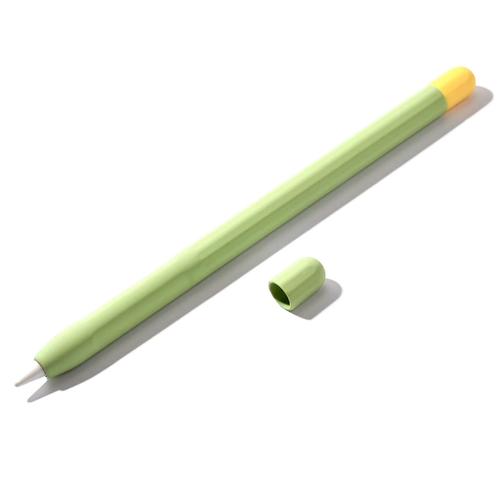 Для Apple Pencil Чехол для ручки 1-го поколения, Силиконовый чехол для карандашей с двойным заклинанием, чехол для стилуса, защитный чехол, Зеленый Изображение 1 