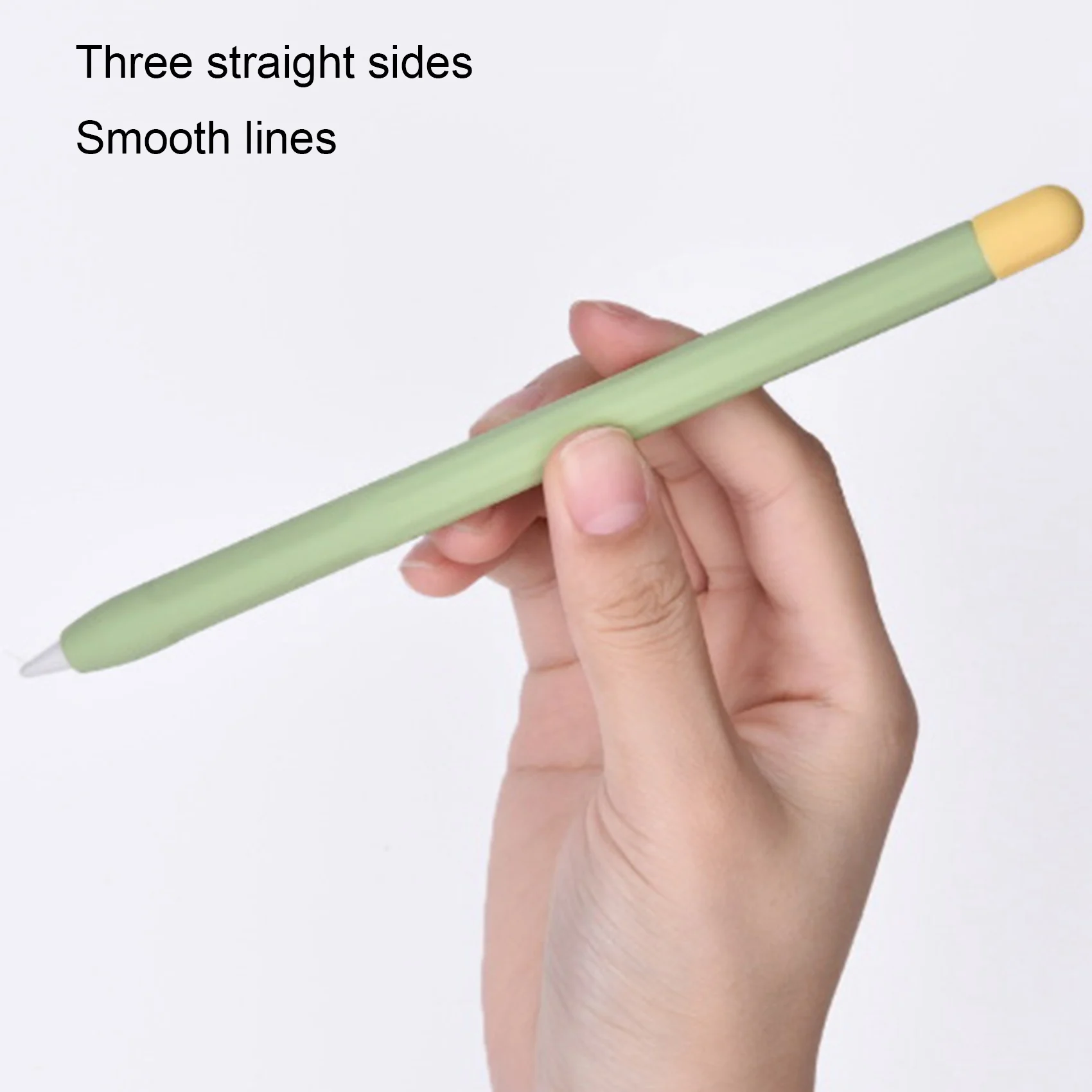 Для Apple Pencil Чехол для ручки 1-го поколения, Силиконовый чехол для карандашей с двойным заклинанием, чехол для стилуса, защитный чехол, Зеленый Изображение 2 