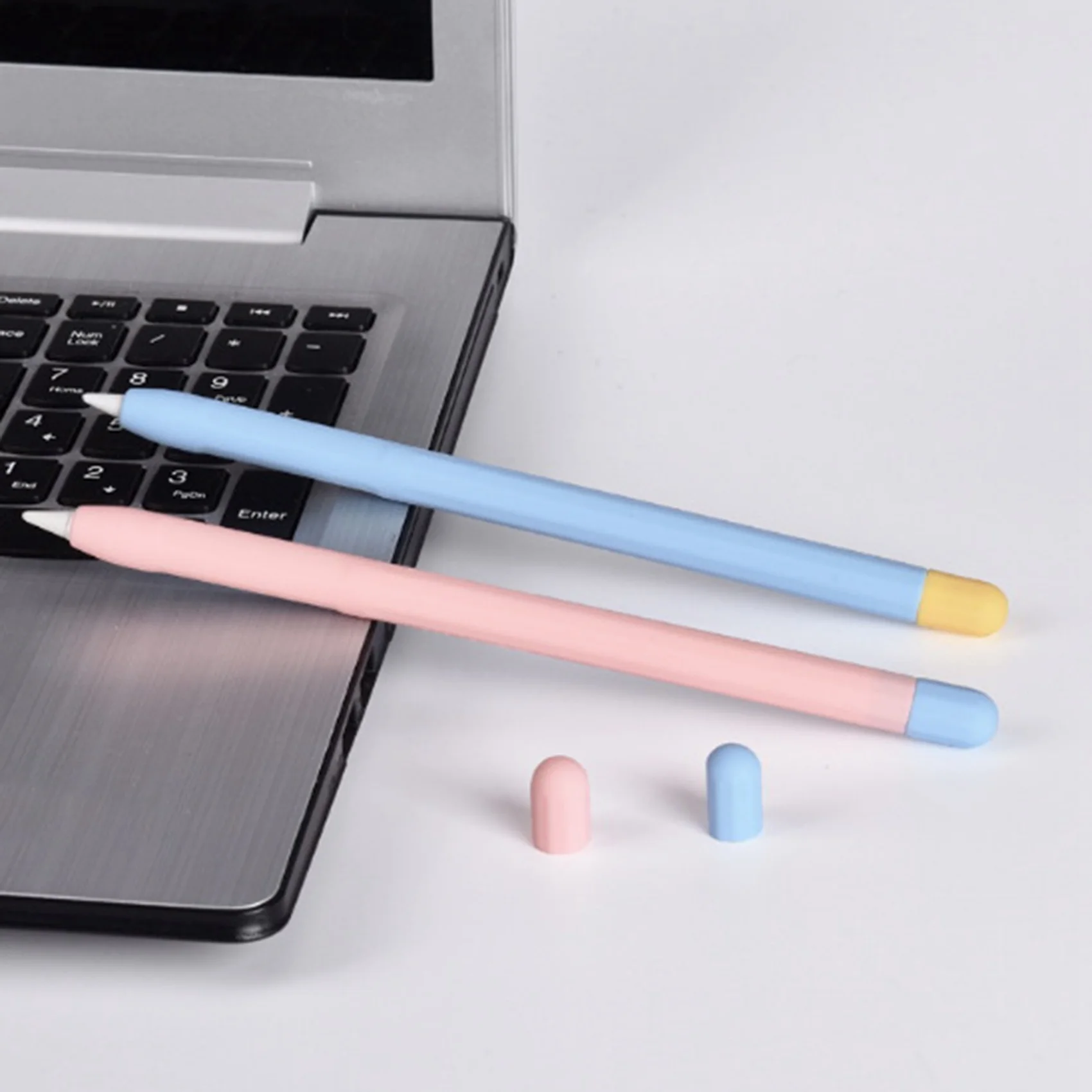 Для Apple Pencil Чехол для ручки 1-го поколения, Силиконовый чехол для карандашей с двойным заклинанием, чехол для стилуса, защитный чехол, Зеленый Изображение 5 