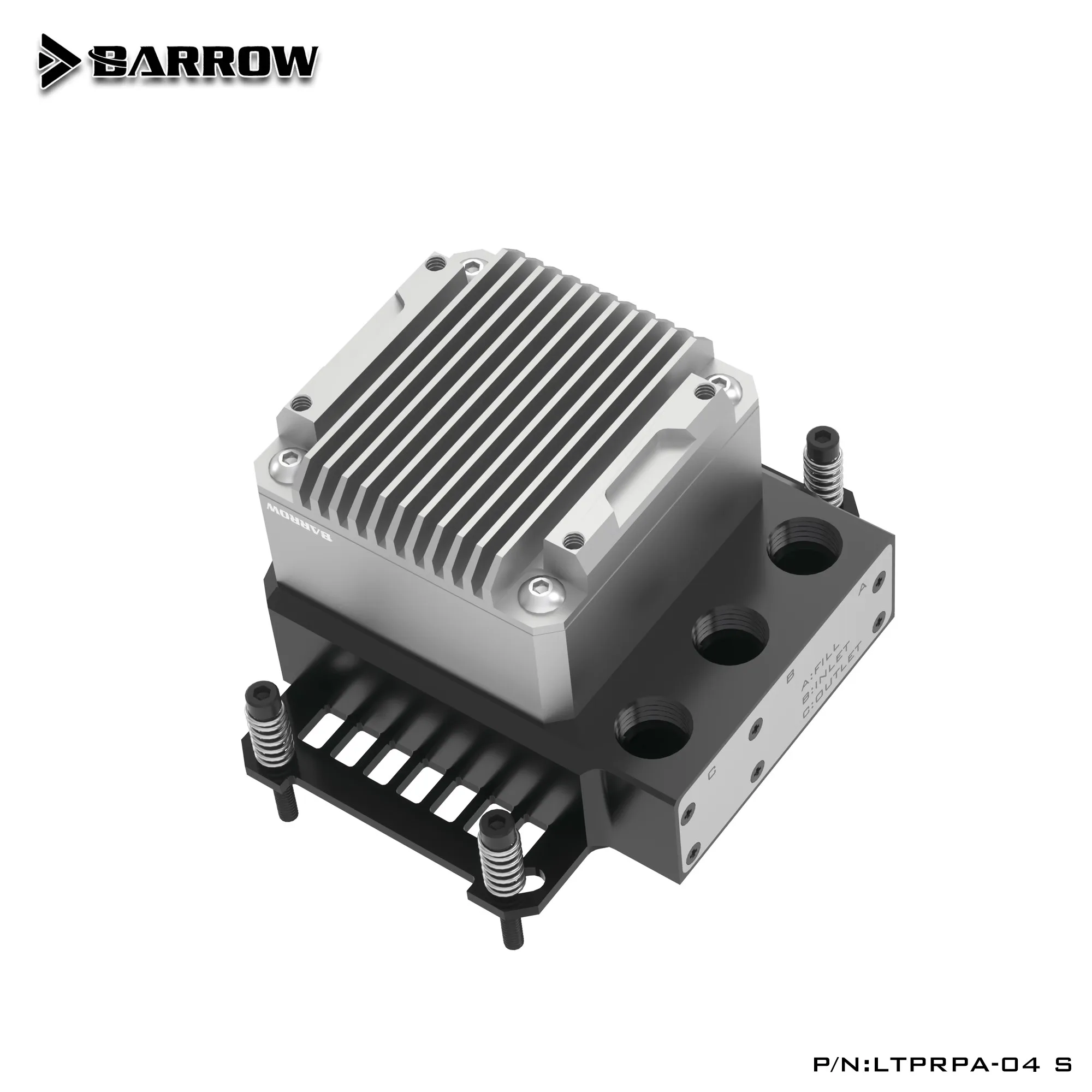 Мини-блок водяного охлаждения процессора Barrow с резервуаром для насоса интеллектуальной мощности 17 Вт для AM4/AM5/INTEL1700, LTPRP-04I S/LTPRPA-04 S